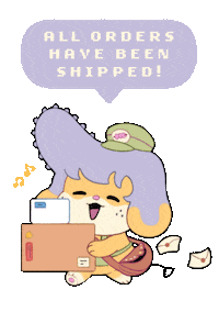 Dango_and_Chain delivery letter merch postman Sticker