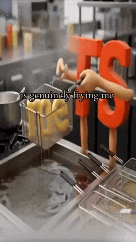 Frying Me GIF