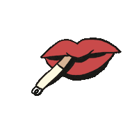 Lips Melowkis Sticker