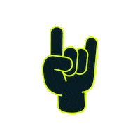 Gigsonlive music rock show hand Sticker