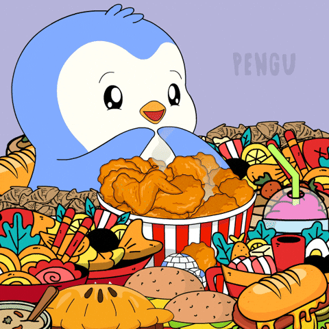 Hungry Fast Food GIF by Pudgy Penguins