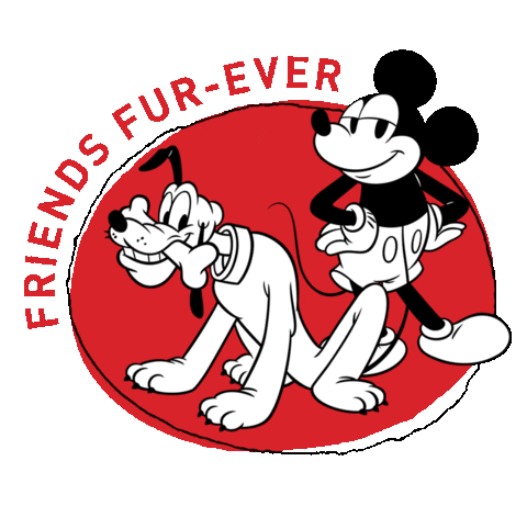 Happy Best Friend Sticker by Mickey Mouse