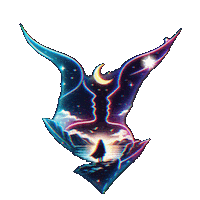 Starry Night Mountain Sticker