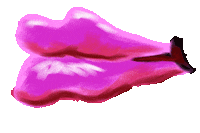 lips kiss Sticker by Julianne Waber