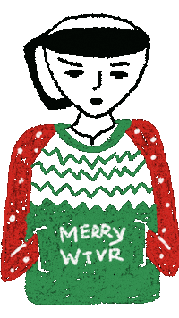 Merrywtvr Sticker by Emily Guzman