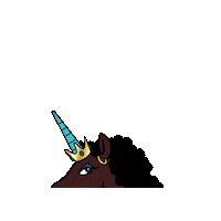 Unicorns Blackunicorn Sticker by Afro Unicorn