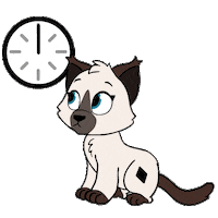 Siamese Waiting Sticker