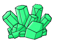 claudiavlo green verde gem gems Sticker