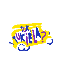 tuktukiela logo like city road trip Sticker