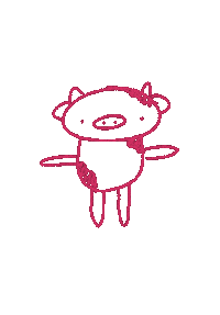 Spin Cow Sticker