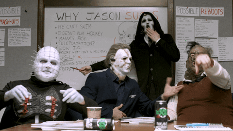 michael myers middle finger GIF