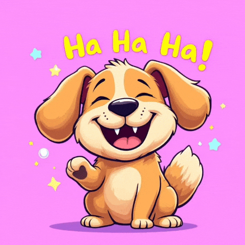goodvibewishes giphyupload dog laugh laughing GIF
