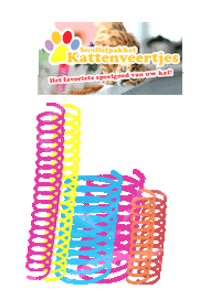 Kattenveertjes cat play cat toy katten Sticker
