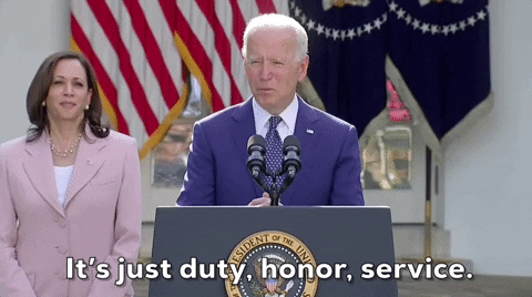 Joe Biden Honor GIF by GIPHY News
