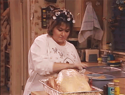 roseanne barr cooking GIF