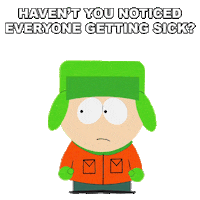 Sick Kyle Broflovski Sticker by South Park