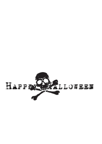 Halloween Skull Sticker by Delta__Li