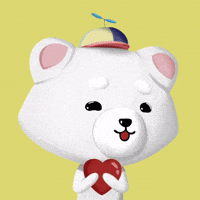 Polar Bear Love GIF by The Plooshies