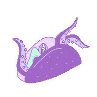 eliinake space surreal taco elina Sticker