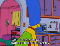 marge simpson laundry GIF