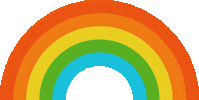 Rainbow Sun Sticker by Free & Easy