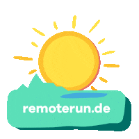 Sun Morning Sticker by RemoteRun