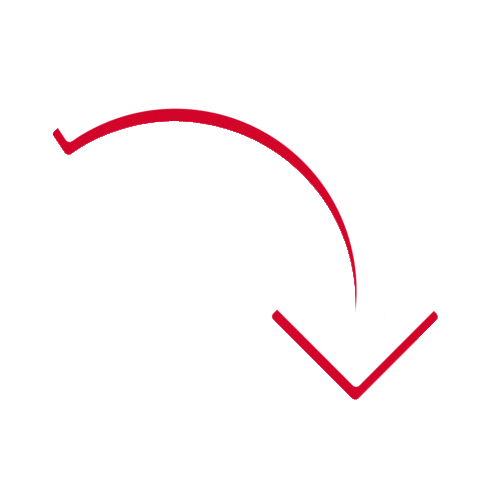 Red Arrow Sticker by von Mende Marketing
