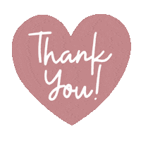 Heart Thank You Sticker