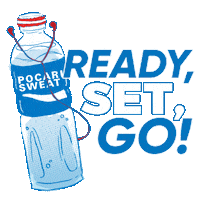 Ready Set Go Running Sticker by Pocari sweat