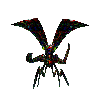 Praying Mantis 3D Sticker by rhubarb