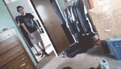 odewilliesfunkybunch reaction exit startled mason GIF