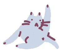 Cat Kitty Sticker by Sara Maese