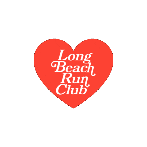 longbeachrunclub giphyupload heart running run Sticker