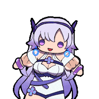 Girl Jump Sticker