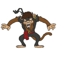 Ninja Pirate Sticker by Pummel & Friends