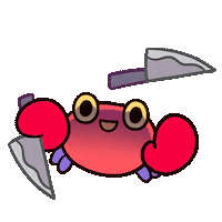 Treat Crab Sticker by pikaole