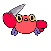 Angry Knife Sticker by pikaole