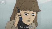 Angry Phone Call GIF by Adult Swim