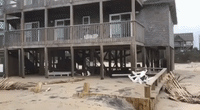Hurricane Florence Leaves Damage to Seafront Homes in Avon, North Carolina