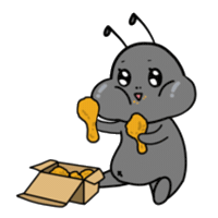 Comida Eating Sticker by antslab