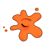 illustratingchange eyes orange eye blink Sticker