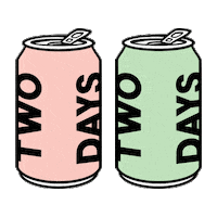 TwoDaysDrinks cheers hard seltzer vodka soda two days Sticker