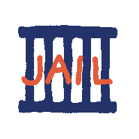 Jail Nudes Sticker by Tjej- och transjouren i Lund