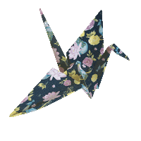origamiteca origami crane grulla origamiteca Sticker
