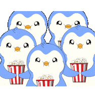 Penguin Popcorn Sticker by Pudgy Penguins