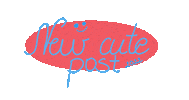 Florenciukas blue red new post post Sticker