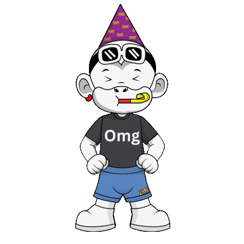 White Monkey Omg Sticker by Zhot