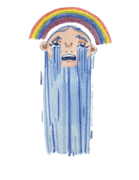horror cry Sticker