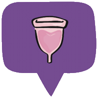 period menstruation Sticker by Put A Cup In It