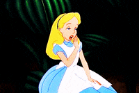 alice in wonderland yawn GIF